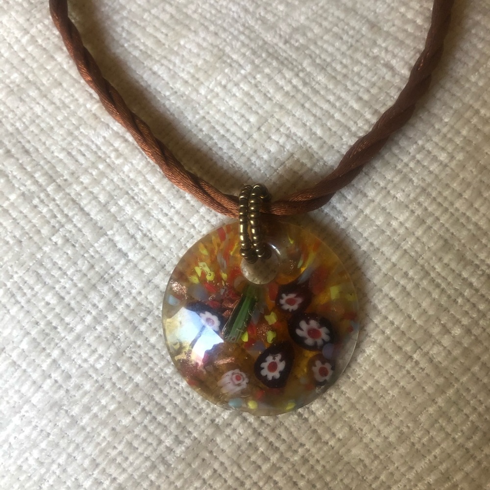 Floral Resin Necklace